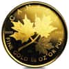 2001 1/4 oz Canadian Gold Maple Leaf $10 Hologram Coin