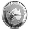 2002 1 oz Silver Australian Kookaburra Perth Mint .999 Fine BU In Cap