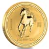 2002 2 oz Gold Lunar Year of The Horse BU Australia Perth Mint (Series I)