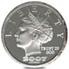 2007 1 oz NORFED Liberty Dollar California Bear Silver Round .999 Fine