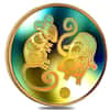 2008 Canada 0.285 oz Gold Lunar Year of the Rat Holographic Coin (w/Box & COA)