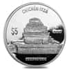 2011 Mexico 1 oz Proof Silver Chichen Itza - The Observatory 5 Pesos .999 Fine (In Cap)