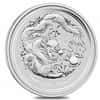 2012 10 oz Silver Lunar Year of The Dragon BU Australian Perth Mint In Cap