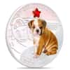2013 Fiji 1 oz English Bulldog Proof Colorized Silver Coin