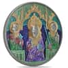 2014 Niue 2 oz God the Father Silver Antiqued Colorized Silver Coin