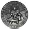 2015 Cook Islands 2 oz Silver Norse Gods Tyr Coin .999 Fine