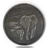 2015 Somalia 1 Kilo Silver Elephant - African Wildlife Antiqued Coin .999 Fine (In Cap)