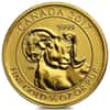 2017 Canada 1/4 oz Big Horn Sheep Reverse Proof Gold Coin