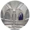 2017 Palau 1 Kilo Silver Tiffany Art Wells Cathedral Coin .999 Fine (w/Box)