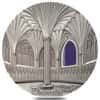 2017 Palau 2 oz Silver Tiffany Art Wells Cathedral Coin .999 Fine (In Cap)