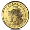 2019 1/4 oz Gold Canadian Wild Horse Reverse Proof Coin .9999 Fine