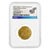 2019 1/2 oz Gold Apollo 11 50th Anni Robbins Medal Restrike NGC PF 70 Matte FDOI (w/Box & COA)