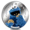 2021 Samoa 1 oz Colorized Silver Cookie Monster Coin - Sesame Street .999 Fine (w/Box & COA)