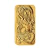 2021 1 oz Gold Australian Dragon Coin Bar $100 BU