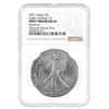 2021 1 oz Silver American Eagle Type 2 NGC MS 69 Mint Error (Retained, Obv Struck Thru)