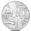 Box of 100 - 2021 1 oz Tuvalu Marge & Maggie Simpson Silver Coin .9999 Fine BU In Cap (Lot, 5 Rolls of 20)