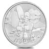 2021 1 oz Tuvalu The Simpson Family Silver Coin .9999 Fine BU In Cap