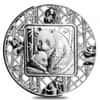 2021 2 oz Silver Filigree Panda Coin Solomon Islands .999 Fine (w/Box & COA)