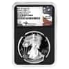 2021-W 1 oz Silver Eagle Congratulations Set NGC PF 70 FD Mercanti Sign