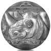 2022 1 Kilo Silver Big Five - Rhinoceros Spherical Coin Djibouti .999 Fine (w/Box & COA)