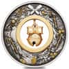 2022 2 oz Jingle Bell Antiqued Silver Coin Australian Perth Mint (w/Box & COA)