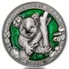 2022 3 oz Silver Australian Koala - Colors of Wildlife Coin Barbados .999 Fine (w/Box & COA)