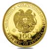 2022 Armenia 1 gram Gold Noah's Ark 100 Drams Coin BU (In Assay)