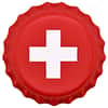 2022 Chad 6 gram World Landmarks - Switzerland Bottle Cap Proof Silver Coin .999 Fine (In Cap)