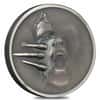 2022 Cook Islands 1 oz Silver Untrapped Coin Antiqued .999 Fine (w/Box & COA)