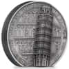 2022 Cook Islands 5 oz Silver Leaning Tower of Pisa Coin Antiqued .999 Fine (w/Box & COA)