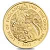 2022 Great Britain 1/4 oz Gold The Tudor Beasts Lion of England Coin .9999 Fine BU