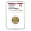 2023 1/4 oz $10 Gold American Eagle NGCX MS 10 FDOI (Kenneth Bressett)