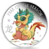 2024 1/2 oz Tuvalu Baby Dragon Proof Silver Coin