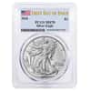 2024 1 oz Silver American Eagle PCGS MS 70 FDOI (Flag)