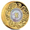 2024 2 oz Double Dragon Mother of Pearl Gold Coin Perth Mint