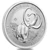 Tube of 14 - 2024 Canada 2 oz Ice Age Woolly Mammoth Silver Coin BU