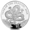 2024 Great Britain 5 oz Lunar Dragon Proof Silver Coin