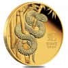 2025 1/10 oz Proof Gold Lunar Snake Coin Australian Perth Mint