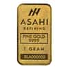 2025 1 Gram Asahi Lunar Snake Gold Bar .9999 Fine (in Assay)