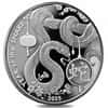 Box of 500 - 2025 1 oz Asahi Lunar Snake Silver Round .999 Fine
