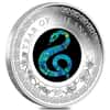 2025 1 oz Proof Silver Lunar Snake Opal Coin Australian Perth Mint