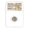 27 BC-14 AD Roman Empire Augustus AR Denarius Silver Coin NGC Ch XF
