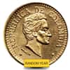 Colombia Gold 2.5 Pesos Coin AGW .1177 (1913-1929, Random Year)