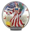 1 oz Silver American Eagle $1 Colorized Coin (Random Year)