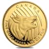 2014 1 oz Canadian Gold Howling Wolf - Call of the Wild .99999 Fine BU (In Cap)