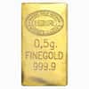 1/2 gram Istanbul Gold Refinery Bar (IGR) .9999 Fine (Graduation Assay)