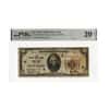 1929 $20 National Currency Note New York PMG VF 20 (Stained)