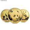 3 gram Chinese Gold Panda .999 Fine BU (Random Year, Not Sealed)