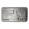 3 oz Johnson Matthey (JMC) Maple Leaf Logo Silver Bar .999+ Fine