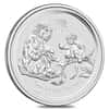 2016 2 oz Silver Lunar Year of The Monkey BU Australian Perth Mint In Cap